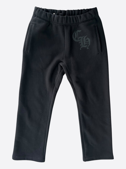 Chrome Hearts Black CH Logo Embroidered Sweatpants
