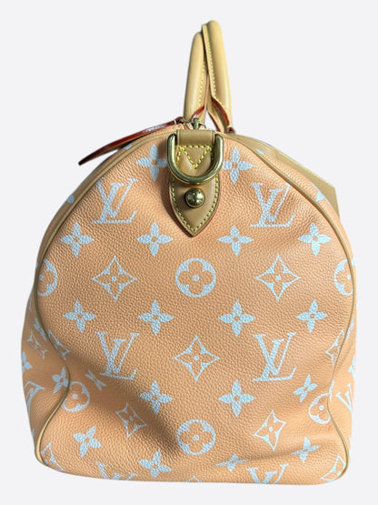 Louis Vuitton Peach & White Monogram P9 Speedy 40