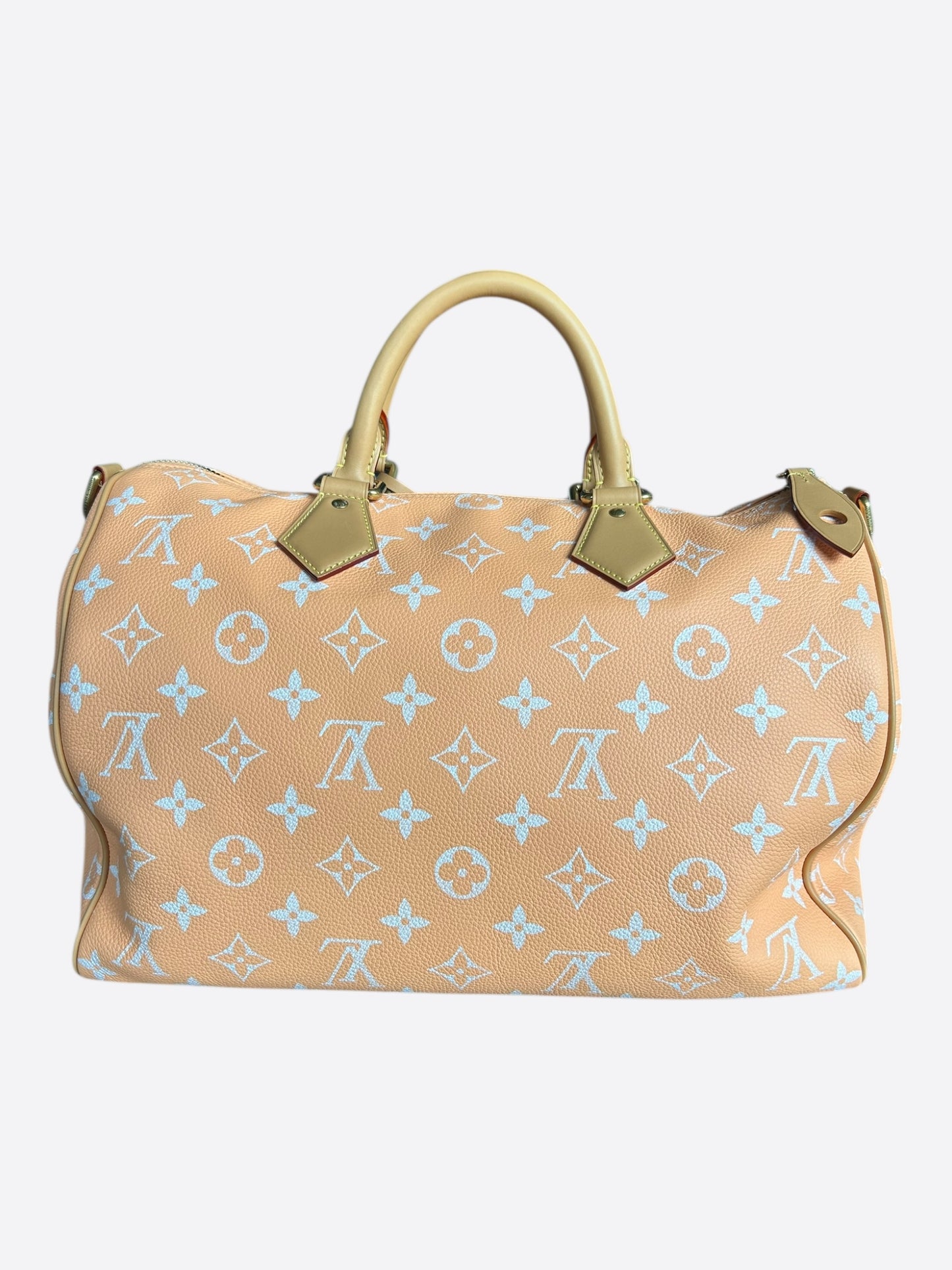 Louis Vuitton Peach & White Monogram P9 Speedy 40