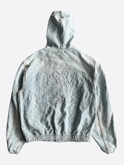 Louis Vuitton NBA Monogram Denim Zip Up Jacket