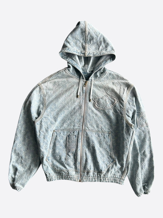 Louis Vuitton NBA Monogram Denim Zip Up Jacket