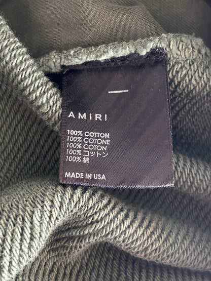 Amiri Green & Peach MA Watercolor Logo Sweatpants