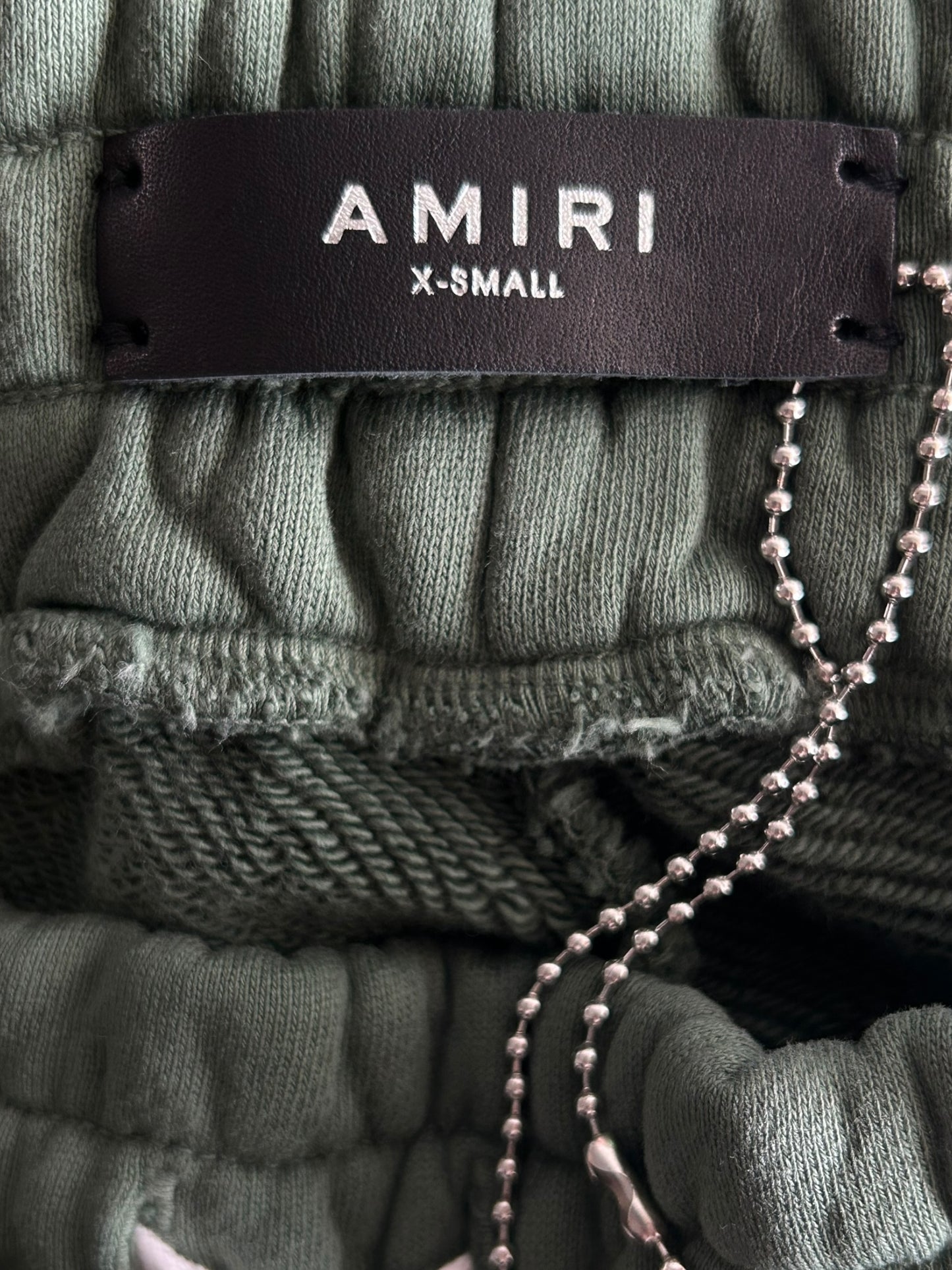 Amiri Green & Peach MA Watercolor Logo Sweatpants
