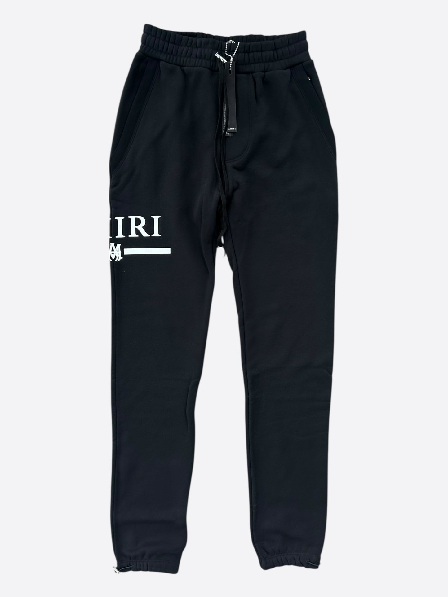 Amiri Black & White MA Bar Logo Sweatpants