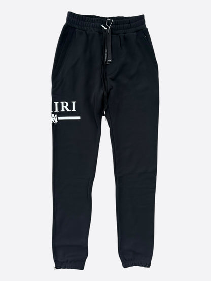 Amiri Black & White MA Bar Logo Sweatpants