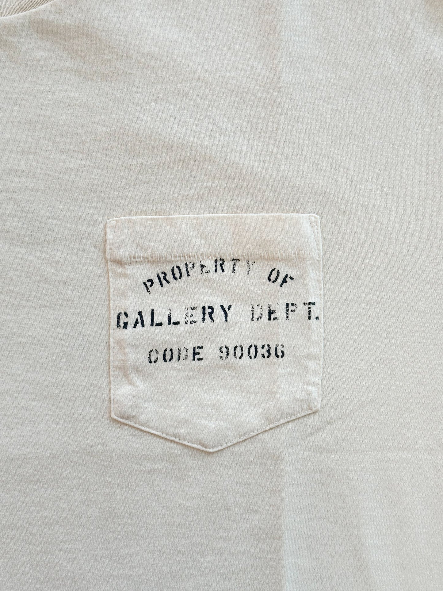 Gallery Dept Natural Property Of Gallery Dept Pocket T-Shirt