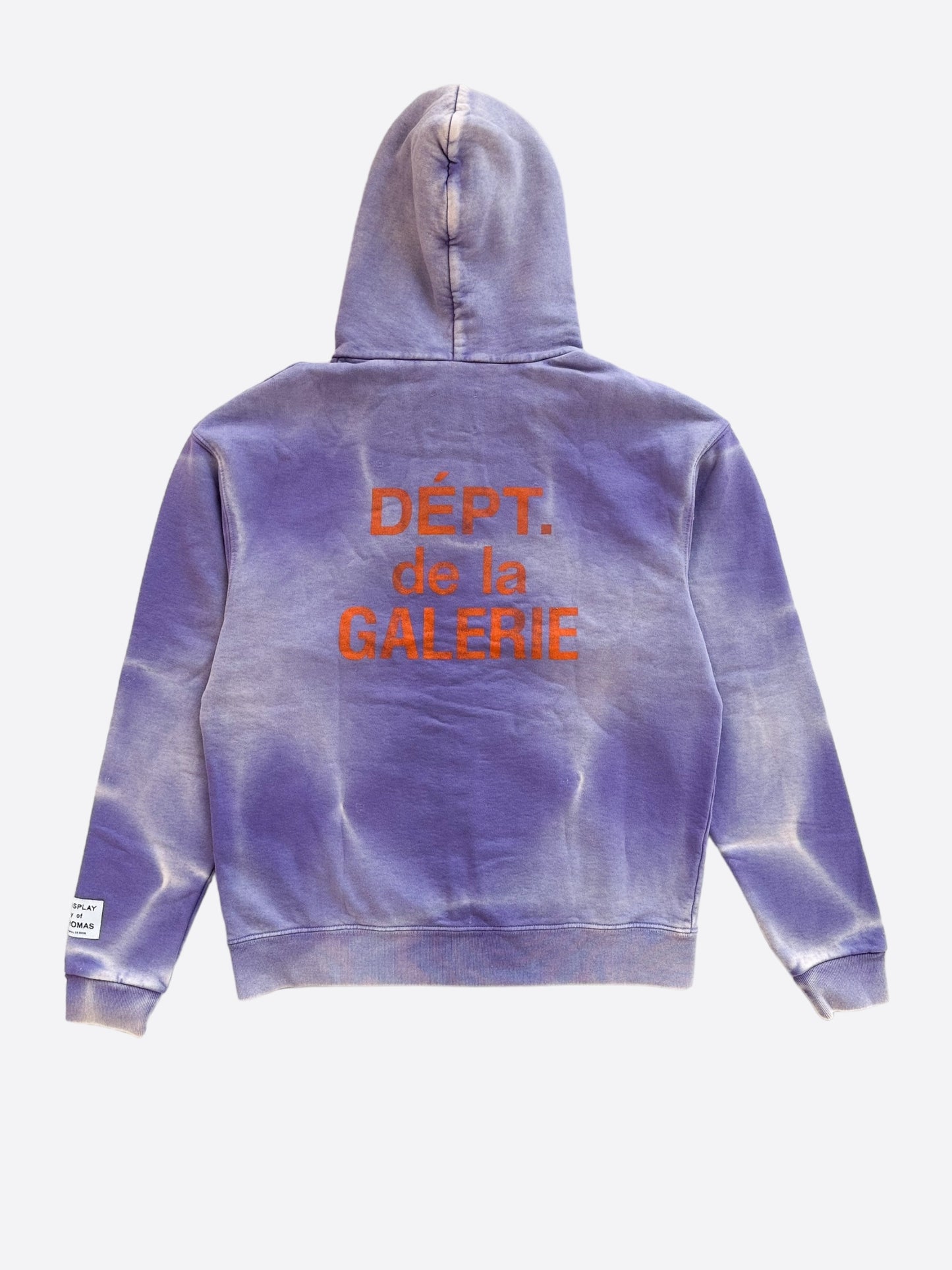 Gallery Dept Purple Sun Faded French Logo Zip Up Hoodie