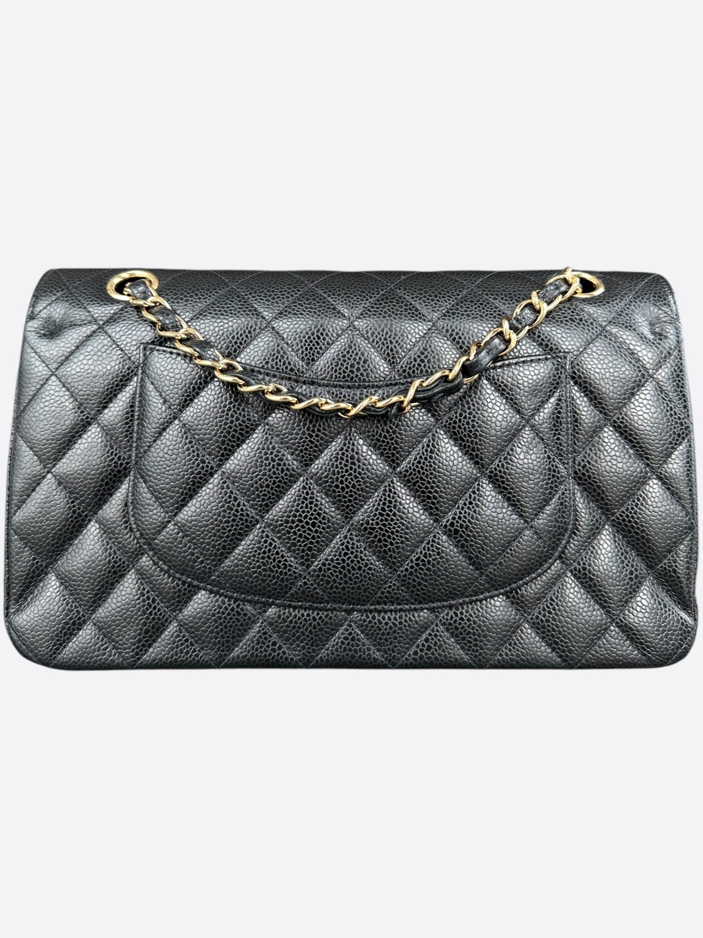 Chanel Black Caviar Quilted Medium Flap Bag