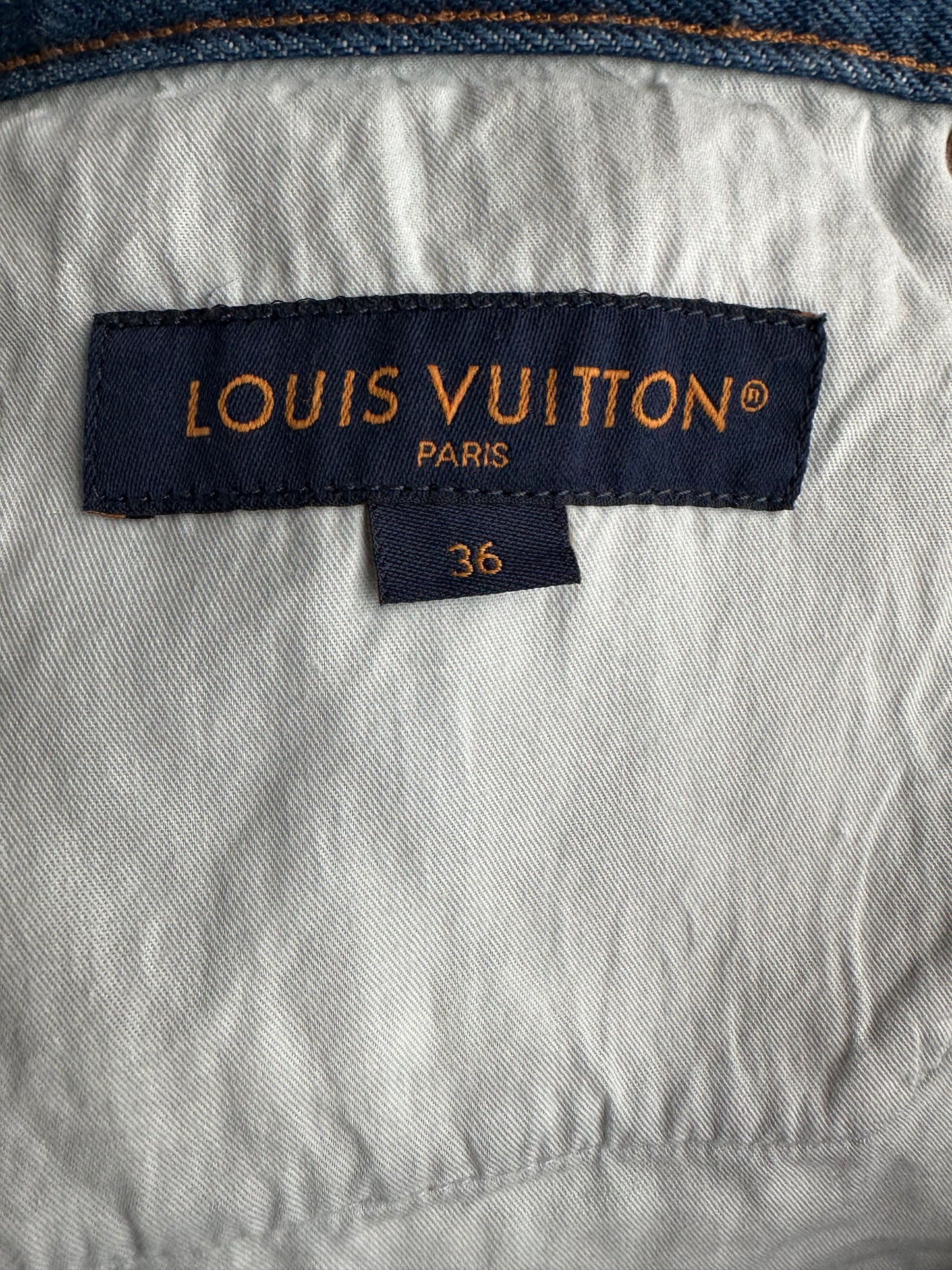 Louis Vuitton Blue Washed Slim Jeans