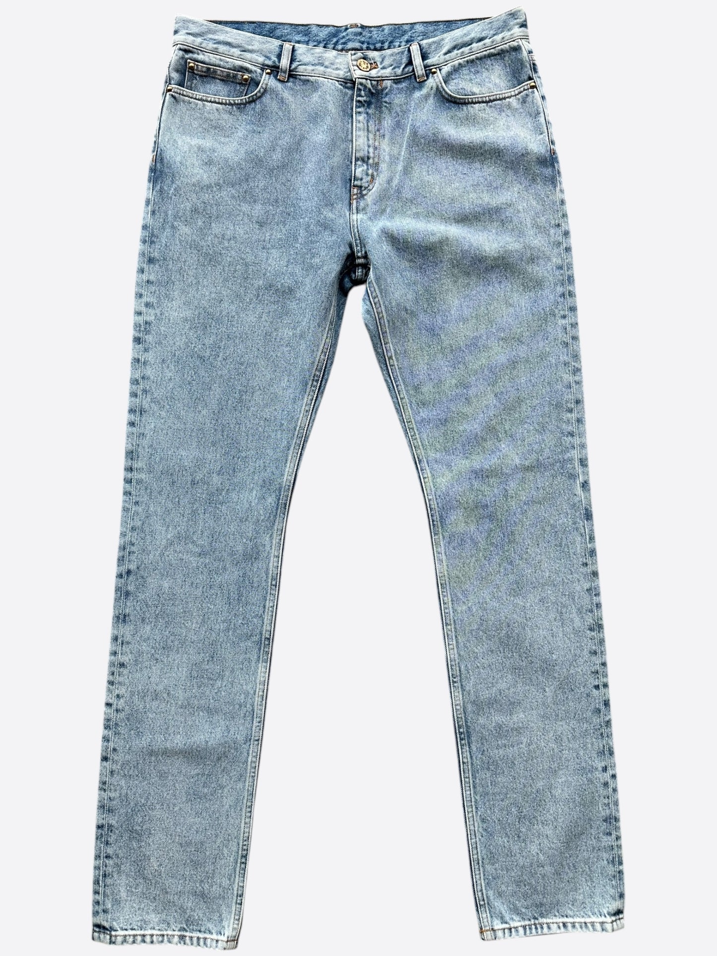 Louis Vuitton Blue Washed Slim Jeans