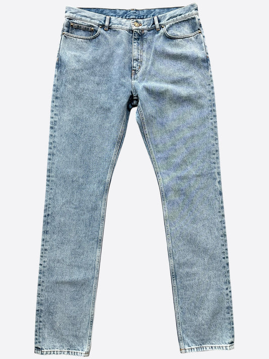 Louis Vuitton Blue Washed Slim Jeans