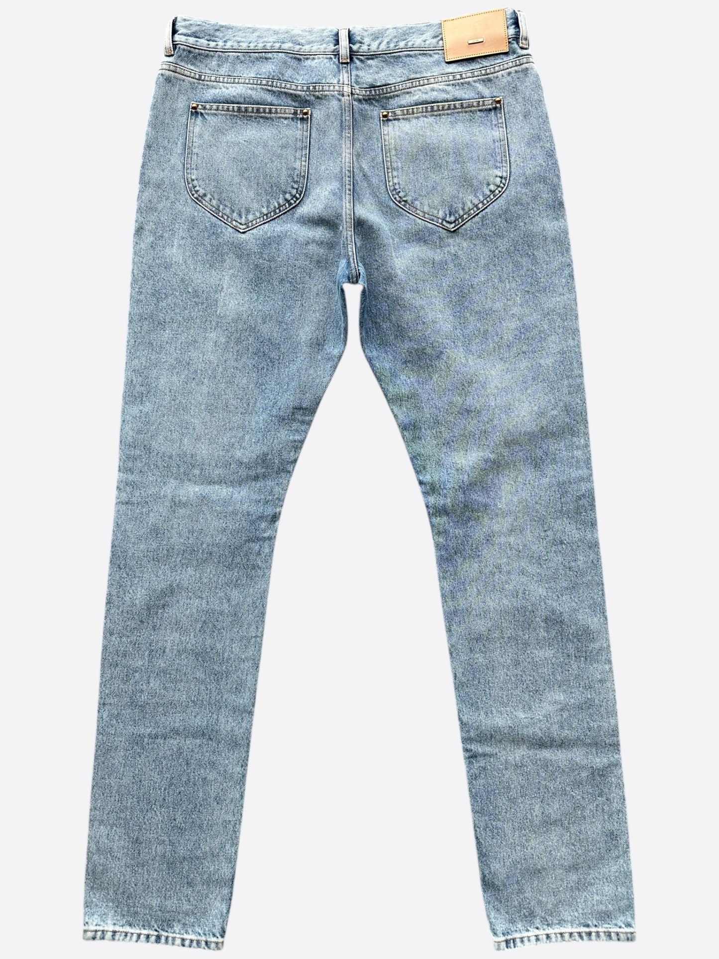 Louis Vuitton Blue Washed Slim Jeans