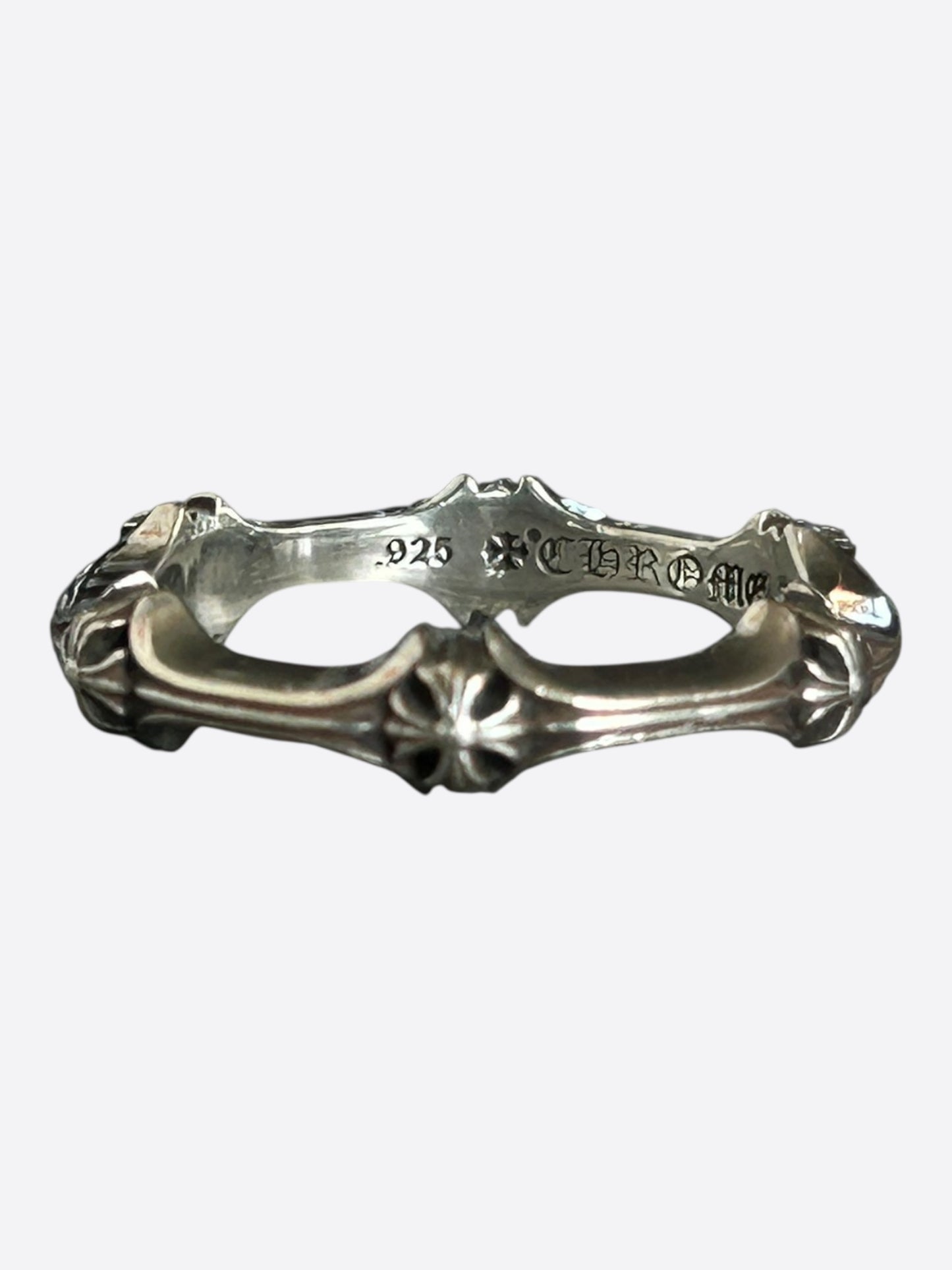 Chrome Hearts Silver Plus & Bone Ring