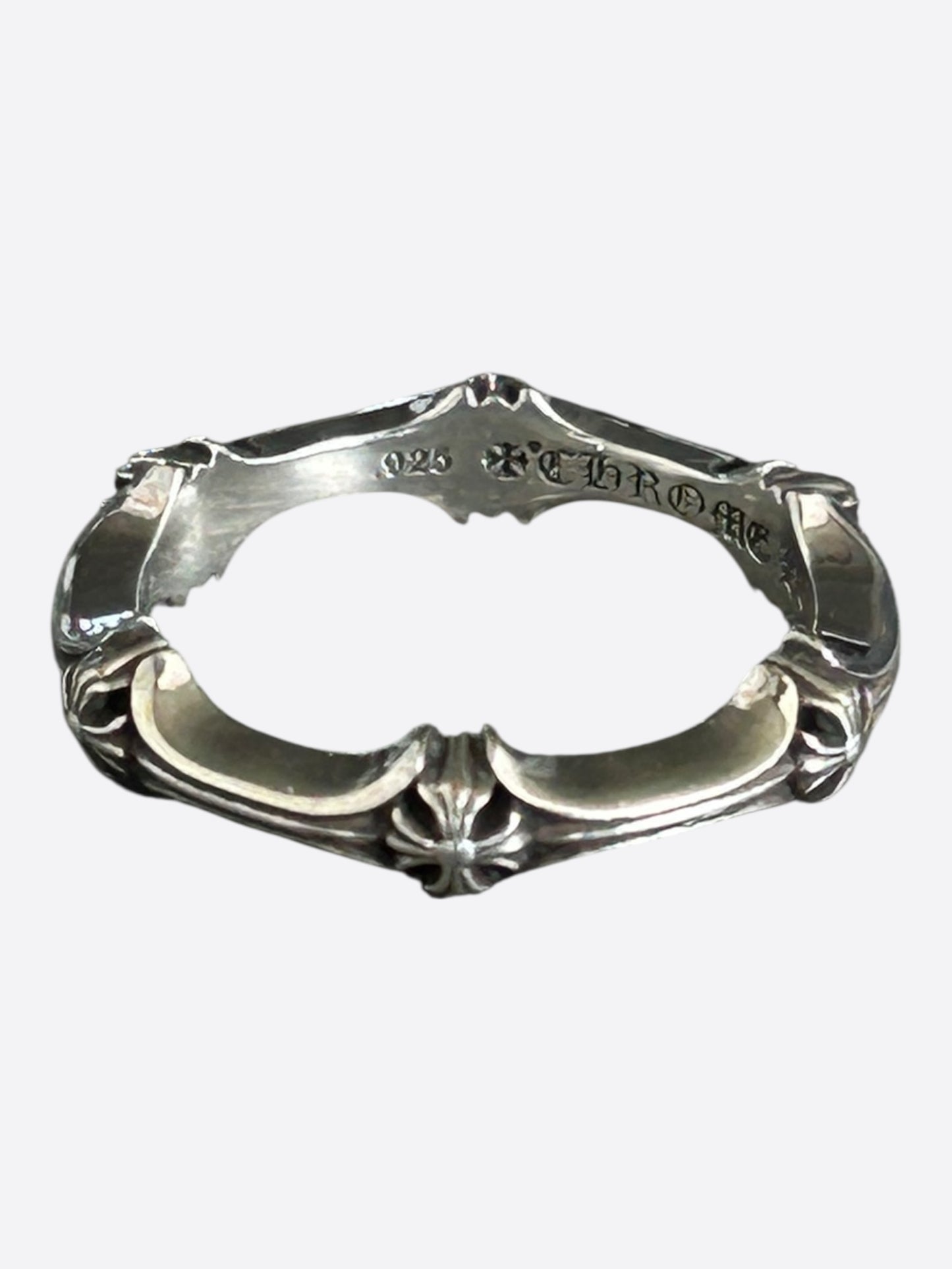 Chrome Hearts Silver Plus & Bone Ring