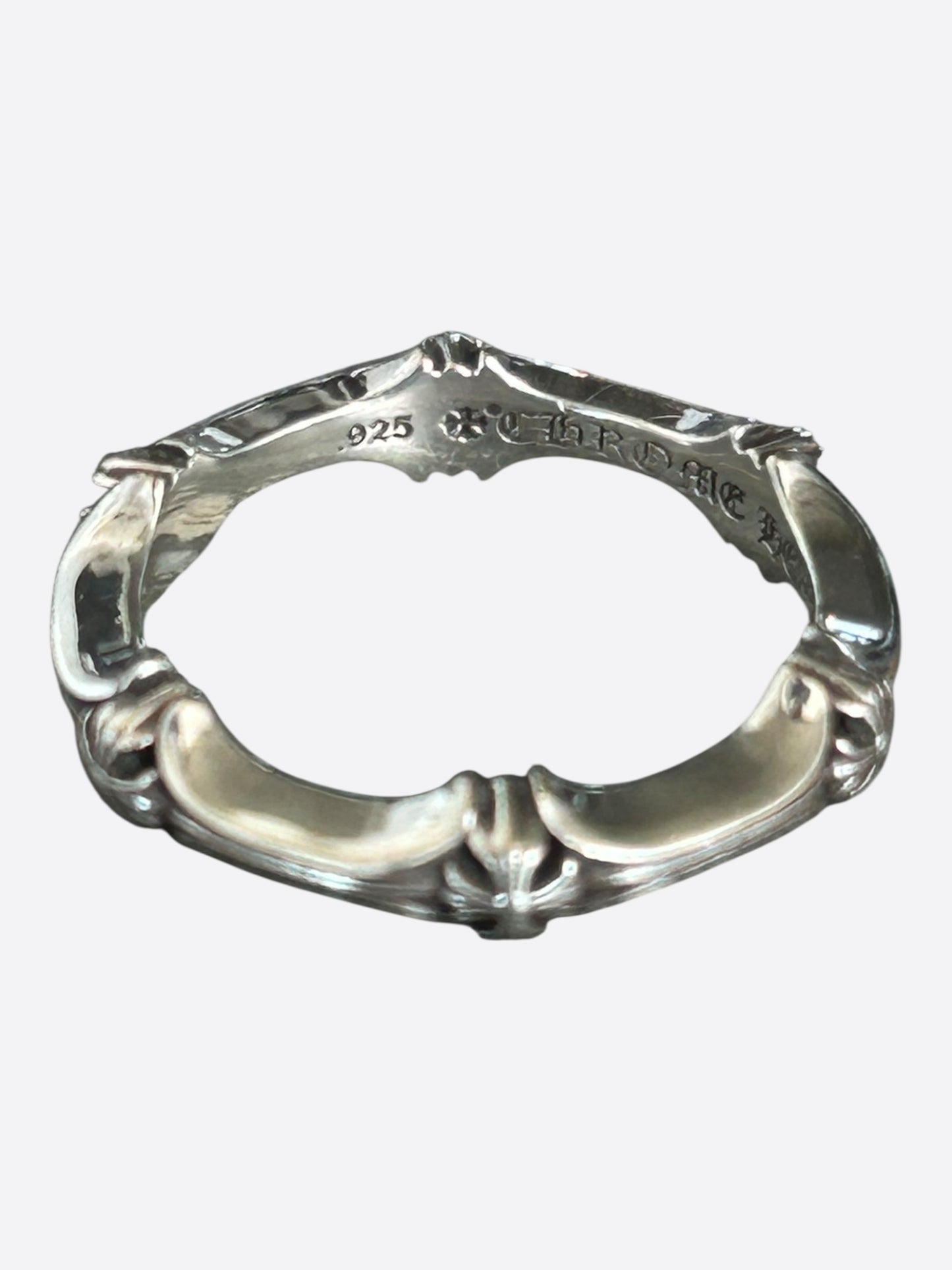 Chrome Hearts Silver Plus & Bone Ring