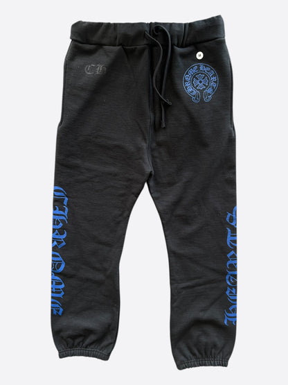 Chrome Hearts Black & Blue Logo Sweatpants