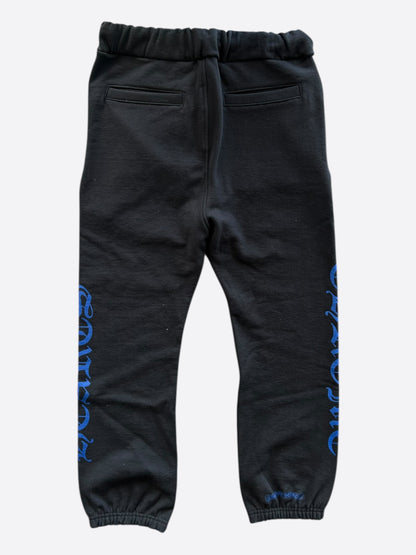 Chrome Hearts Black & Blue Logo Sweatpants