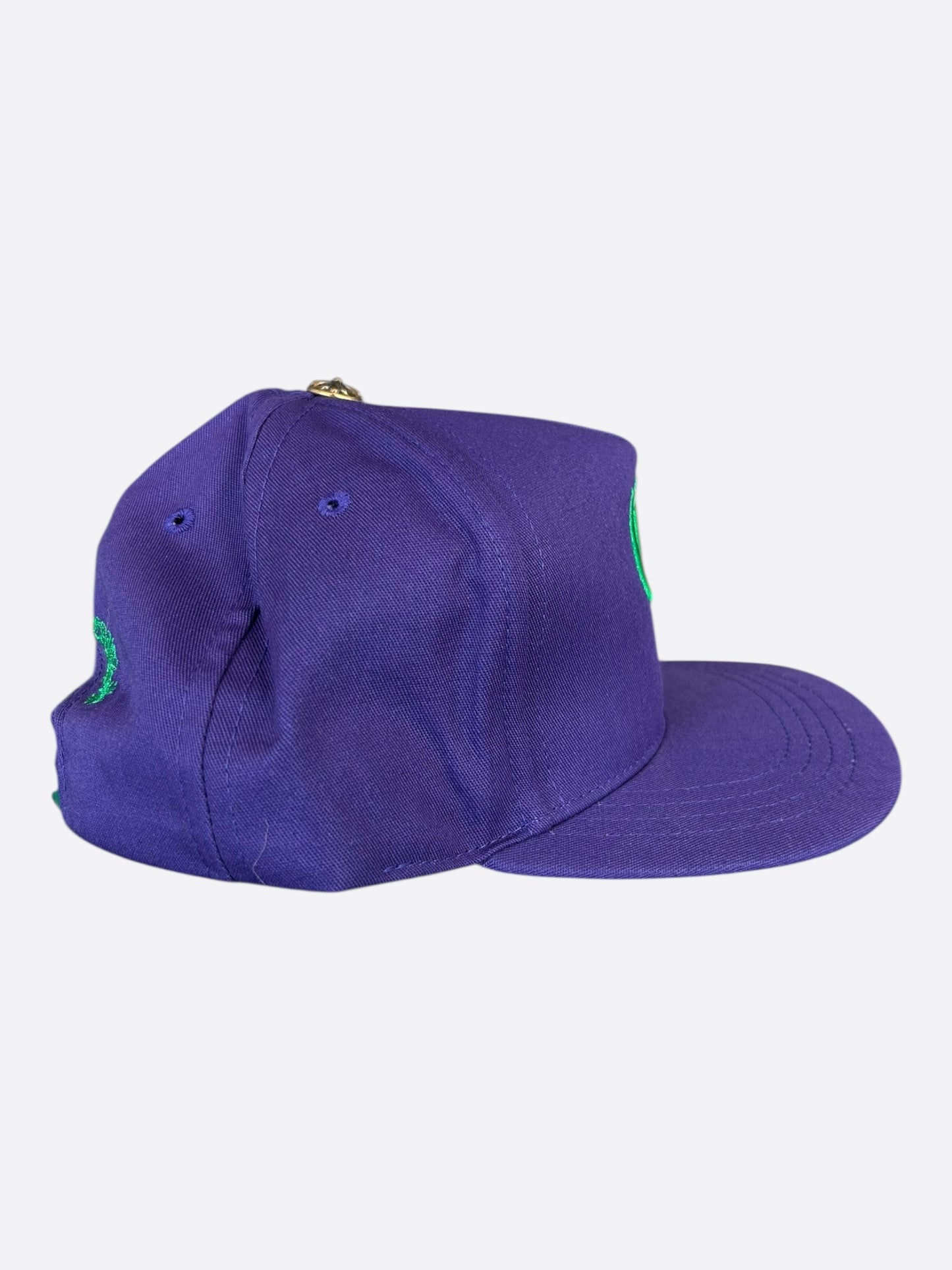 Chrome Hearts Purple & Green Embroidered Logo Hat