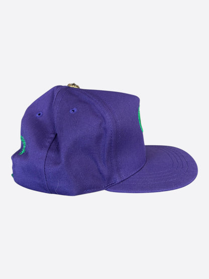 Chrome Hearts Purple & Green Embroidered Logo Hat