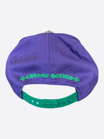 Chrome Hearts Purple & Green Embroidered Logo Hat