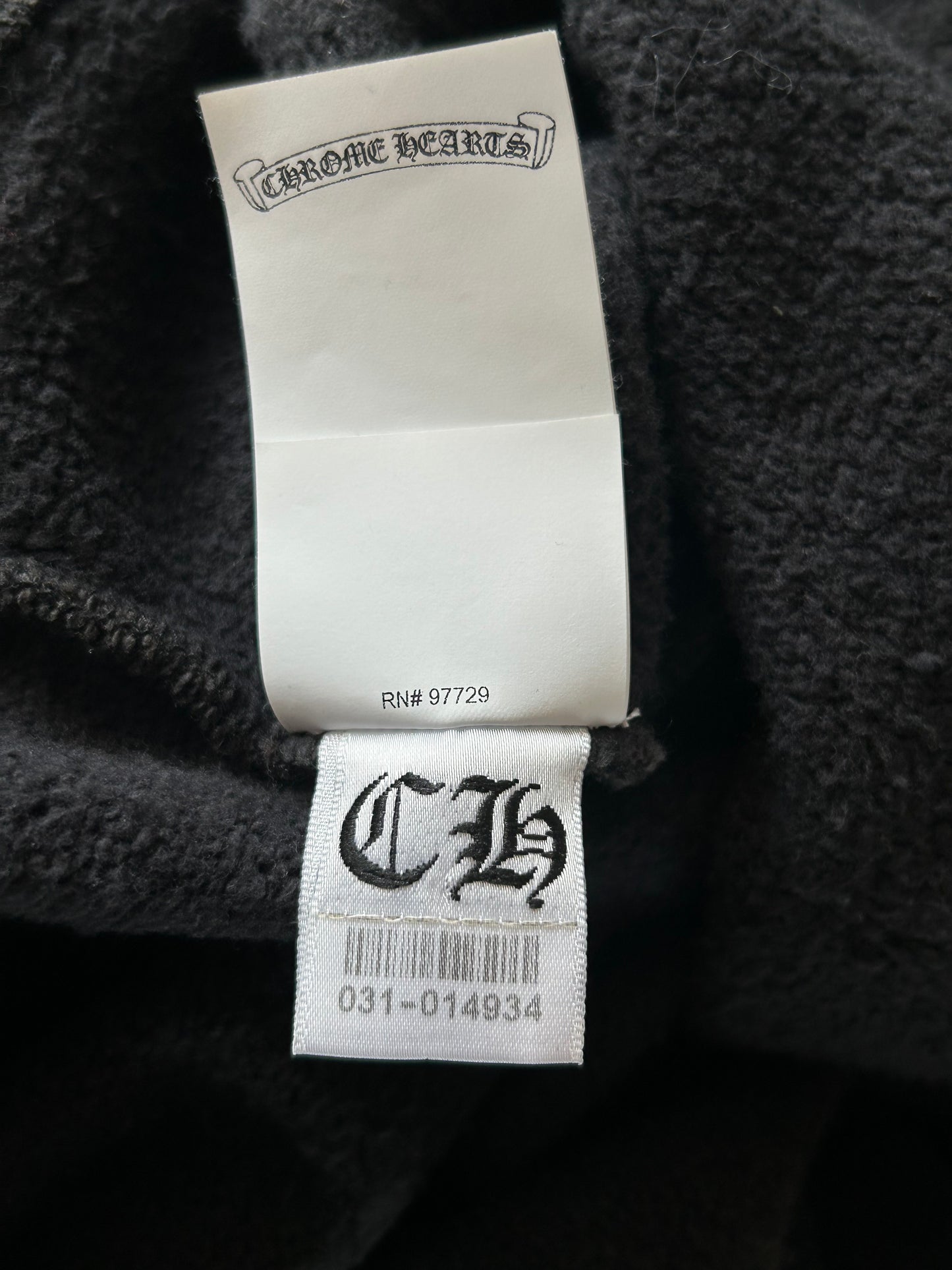 Chrome Hearts Black Triple Cross Patch Paper Jam Hoodie