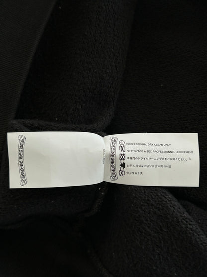 Chrome Hearts Black Triple Cross Patch Paper Jam Quarter Zip Sweater