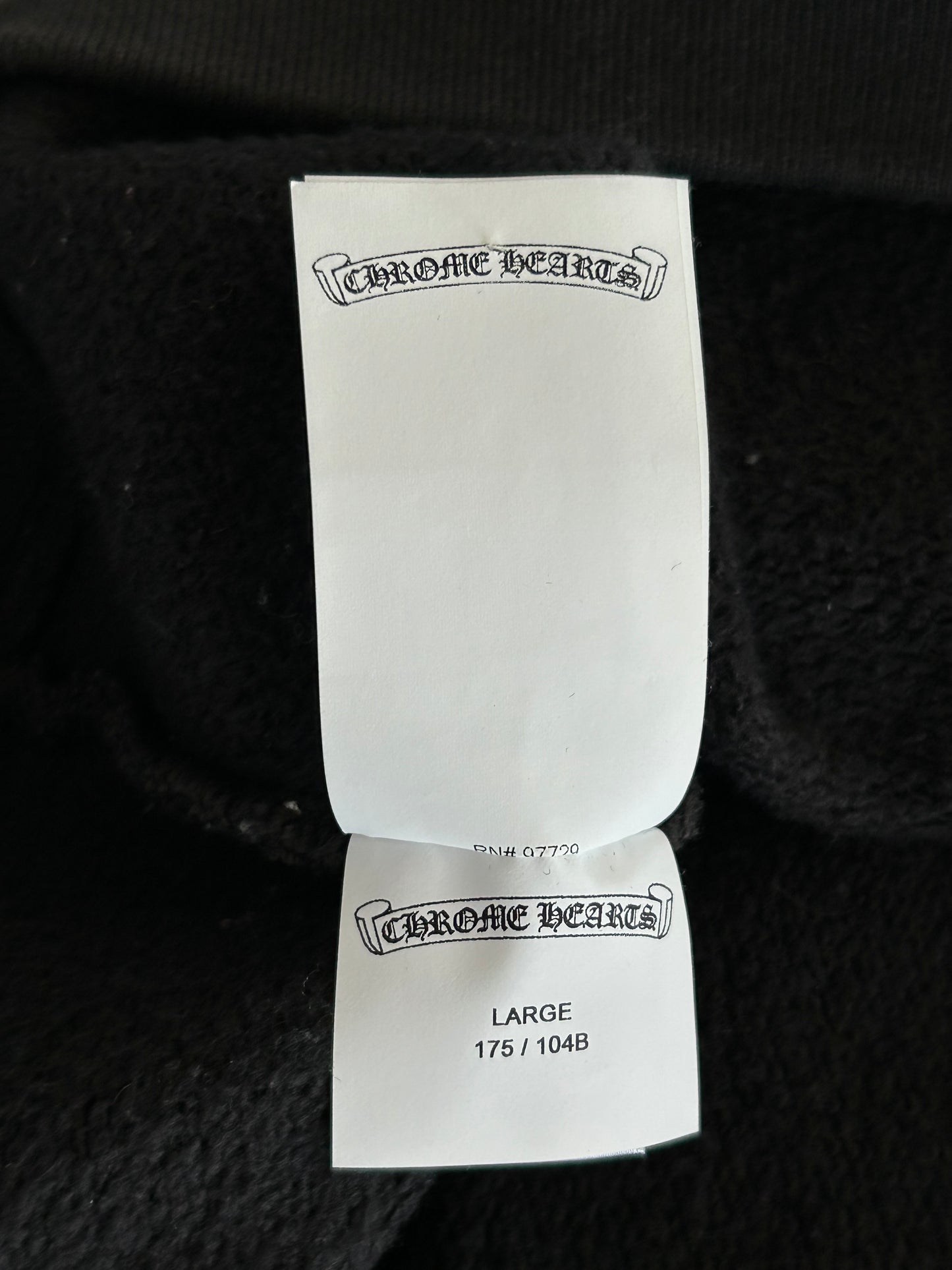 Chrome Hearts Black Triple Cross Patch Paper Jam Quarter Zip Sweater