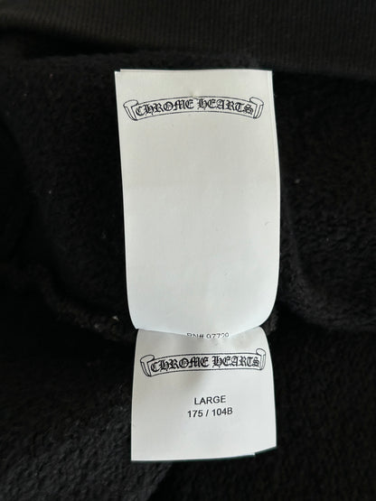 Chrome Hearts Black Triple Cross Patch Paper Jam Quarter Zip Sweater