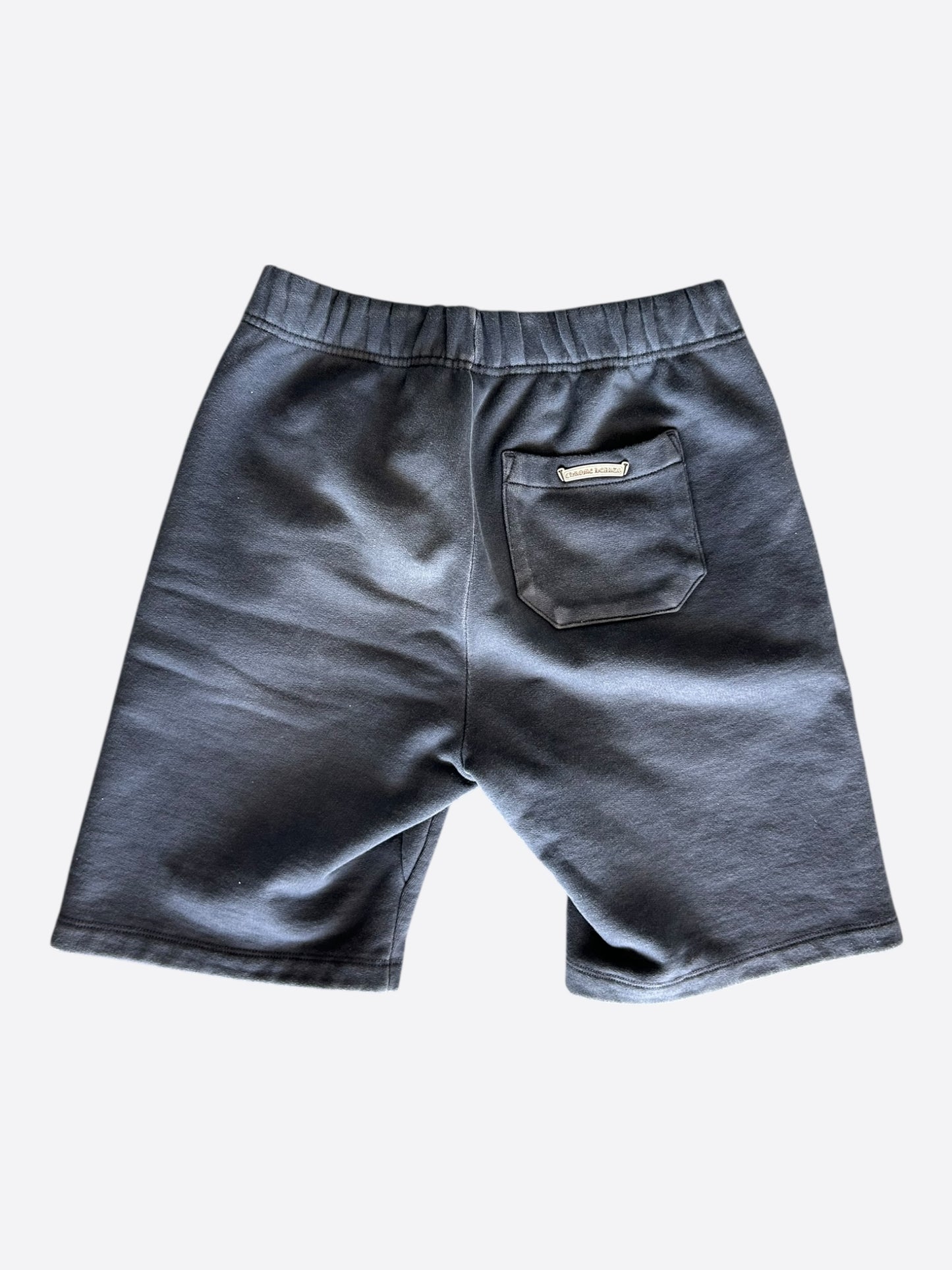Chrome Hearts Navy & Red Triple Cross Patch Paper Jam Shorts