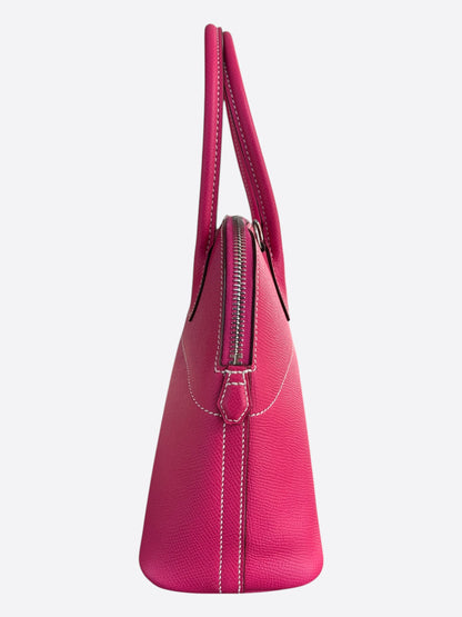 Hermes Rose Tyrien Epsom & Palladium Hardware Bolide 28