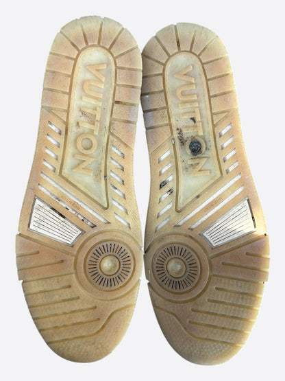 Louis Vuitton Brown Suede Monogram Trainers
