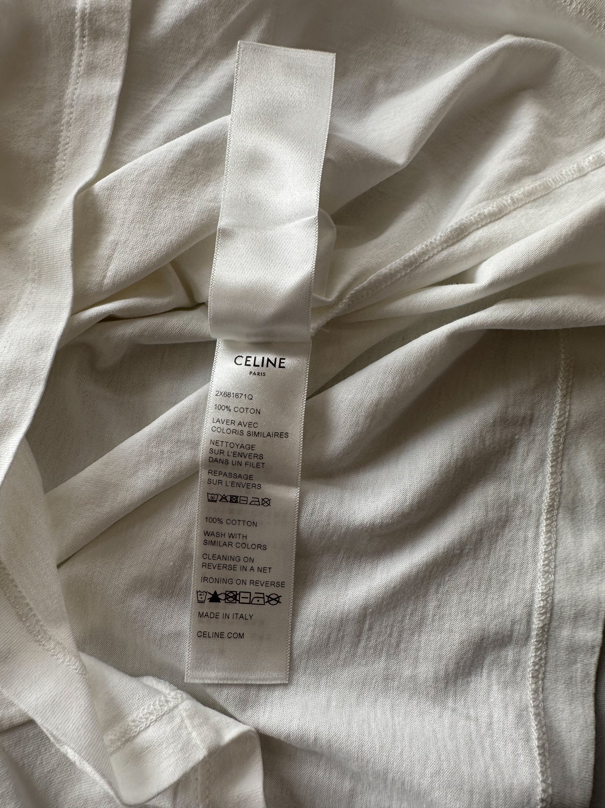 Celine Logo White T-Shirt - Labels & Co