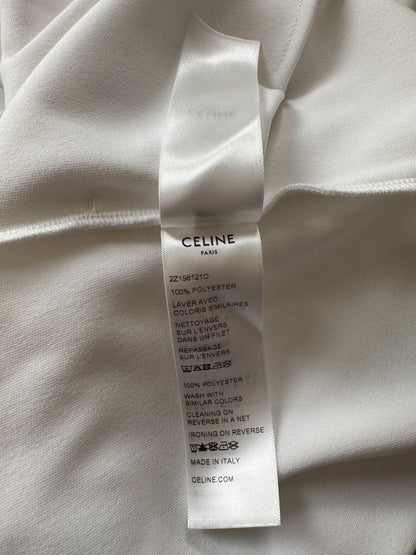 Celine White & Black Logo Trackpants