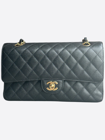 Chanel Black Caviar Quilted Medium Flap Bag