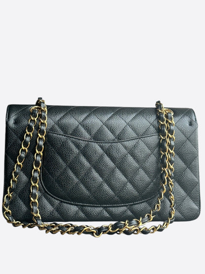 Chanel Black Caviar Quilted Medium Flap Bag