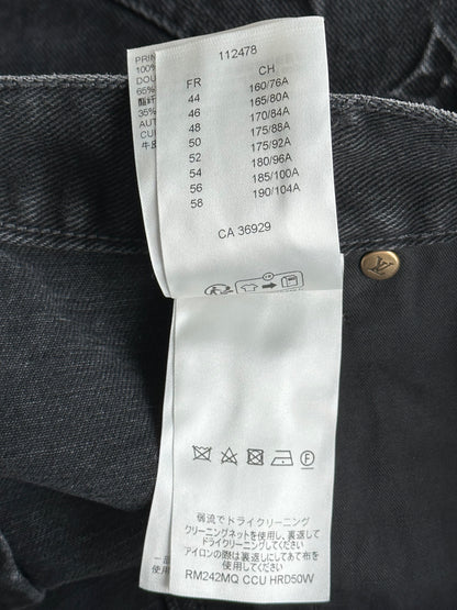 Louis Vuitton Washed Black Monogram Carpenter Shorts