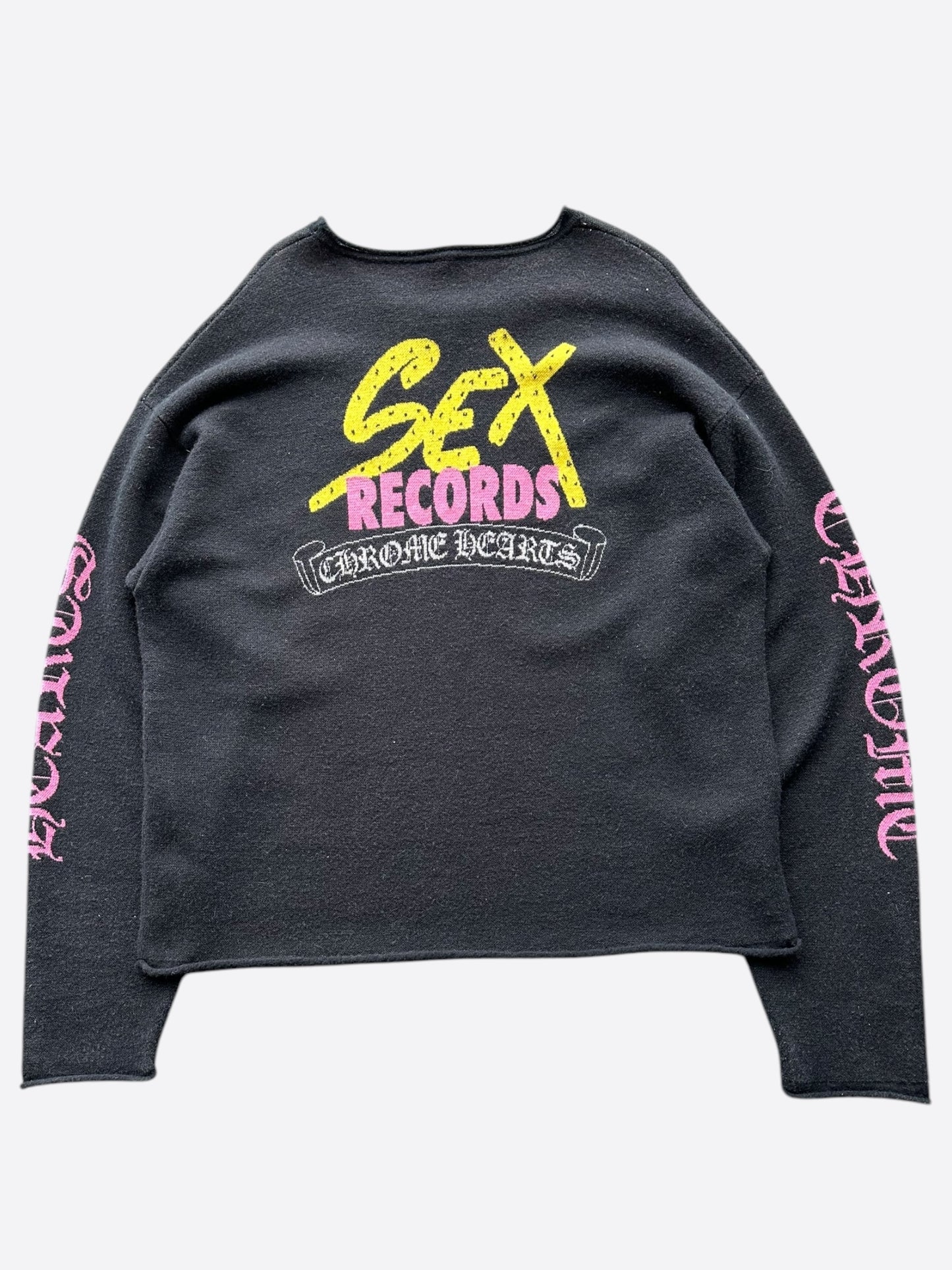 Chrome Hearts Matty Boy Black Sex Records Cashmere Sweater