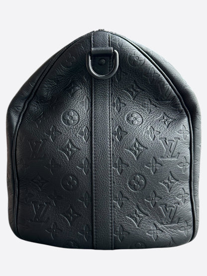 Louis Vuitton Black Monogram Shadow Keepall 50