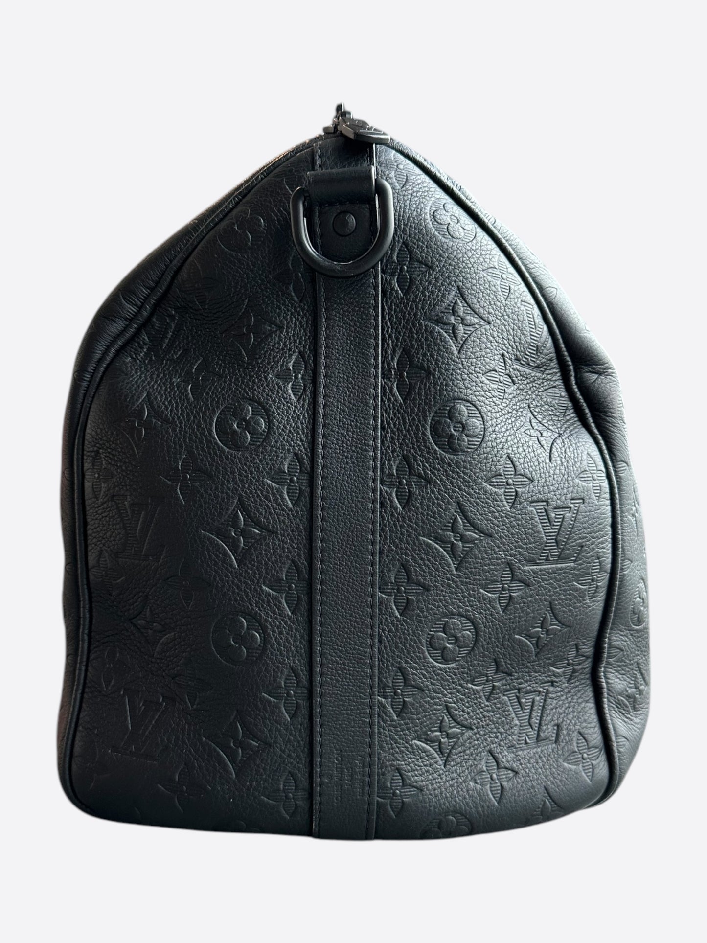 Louis Vuitton Black Monogram Shadow Keepall 50