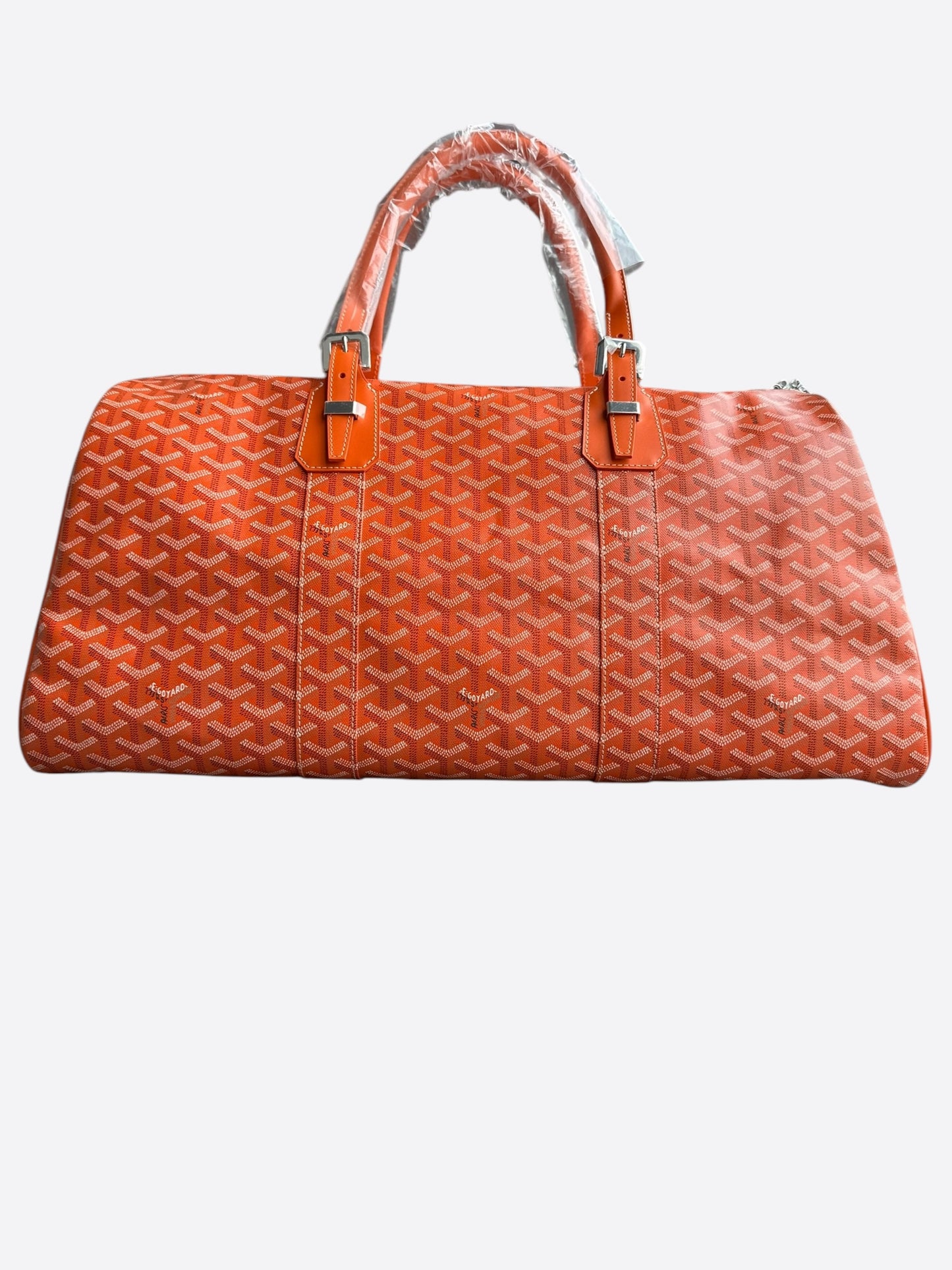 Goyard Orange Boston 50 Duffel Bag