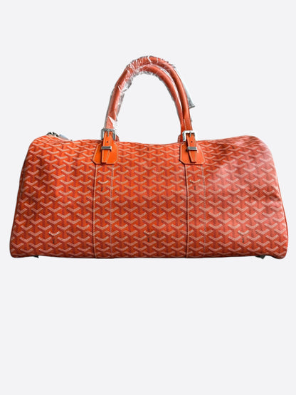 Goyard Orange Boston 50 Duffel Bag