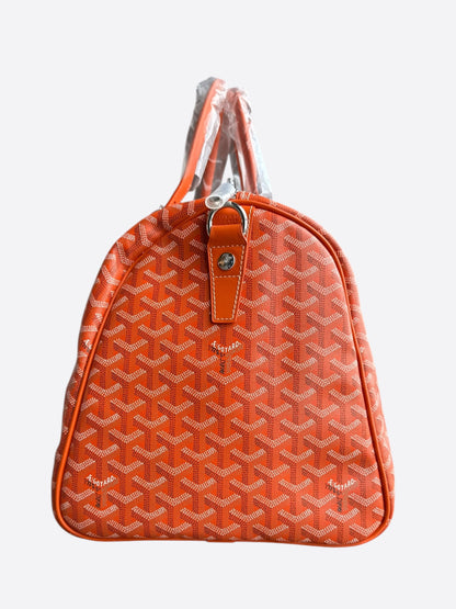 Goyard Orange Boston 50 Duffel Bag