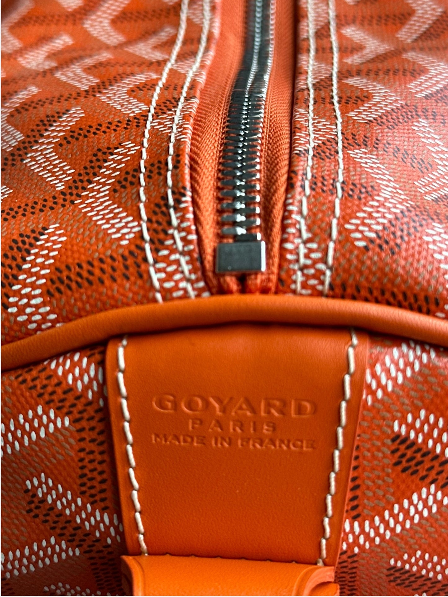 Goyard Orange Boston 50 Duffel Bag