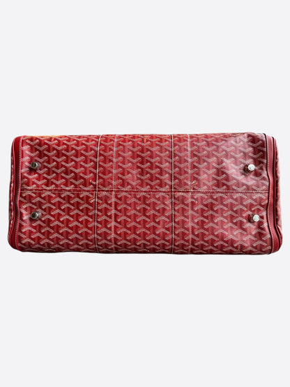 Goyard Red Croisiere 40 Duffel Bag