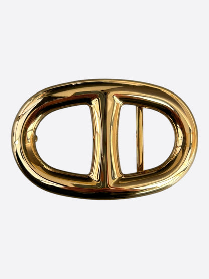 Hermes Gold Chaine d'Ancre Belt Buckle
