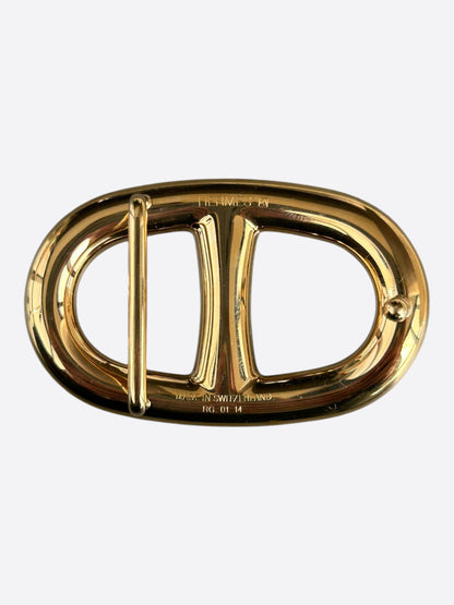 Hermes Gold Chaine d'Ancre Belt Buckle