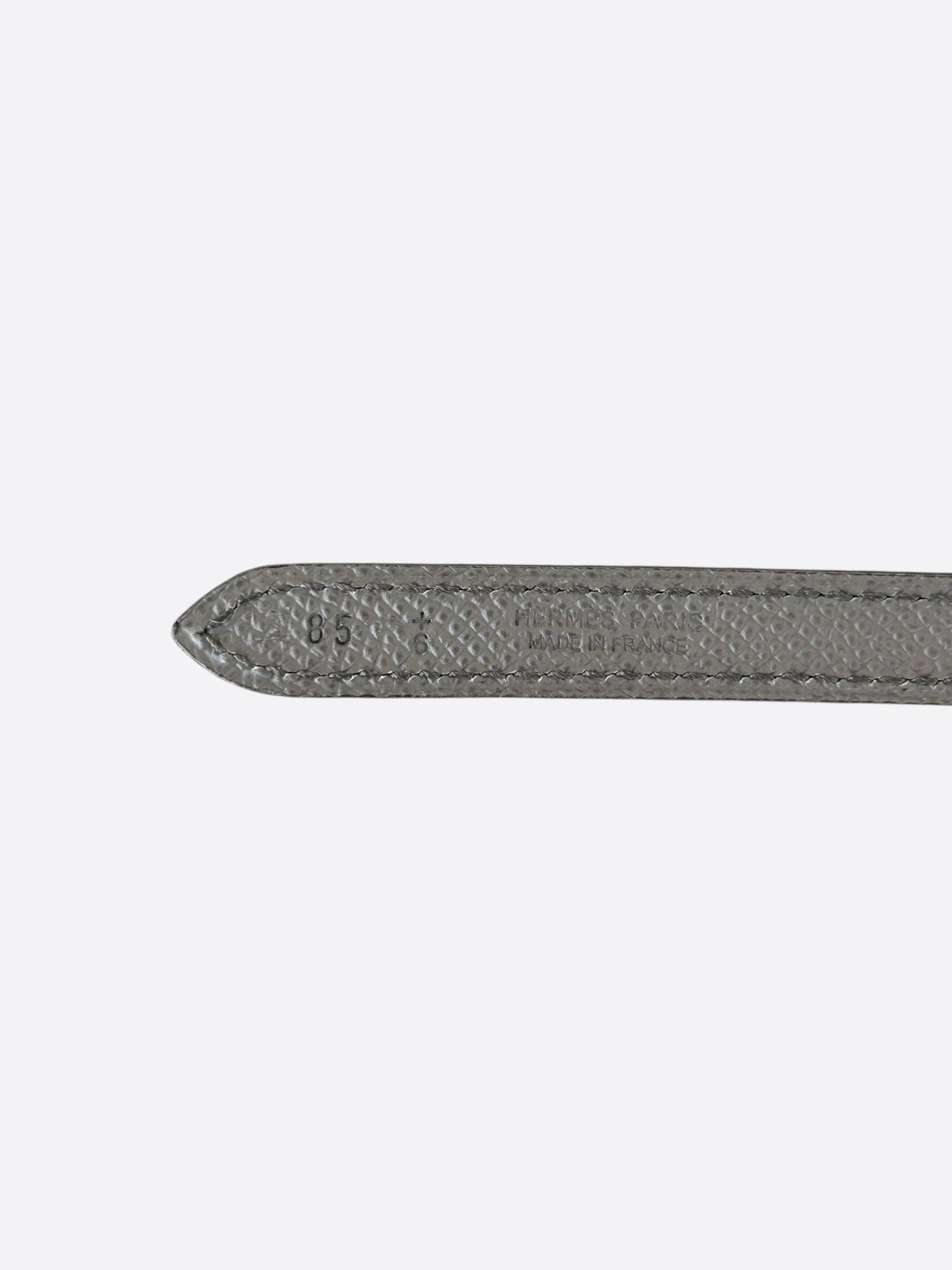 Hermes Grey & Brown Gold Gamma Reversible Belt