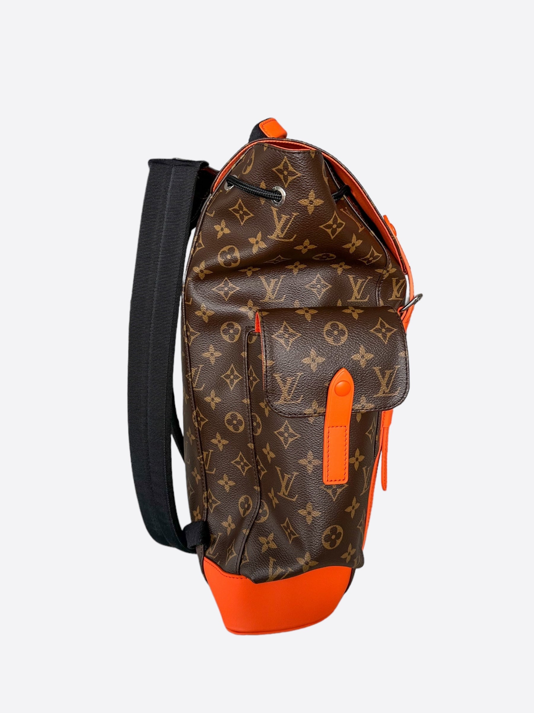 louis vuitton backpack for sale on craigslist orange county ca Louis Vuitton Brown Monogram & Orange Christopher Backpack