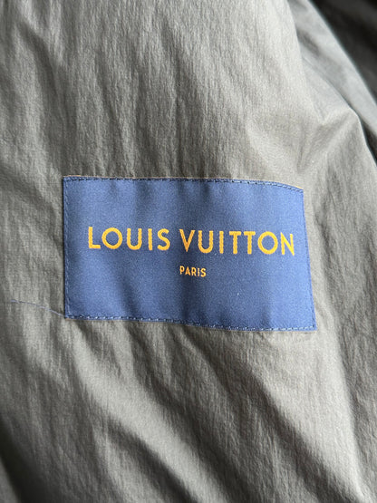 Louis Vuitton Grey & Black Flower Monogram Quilted Jacket