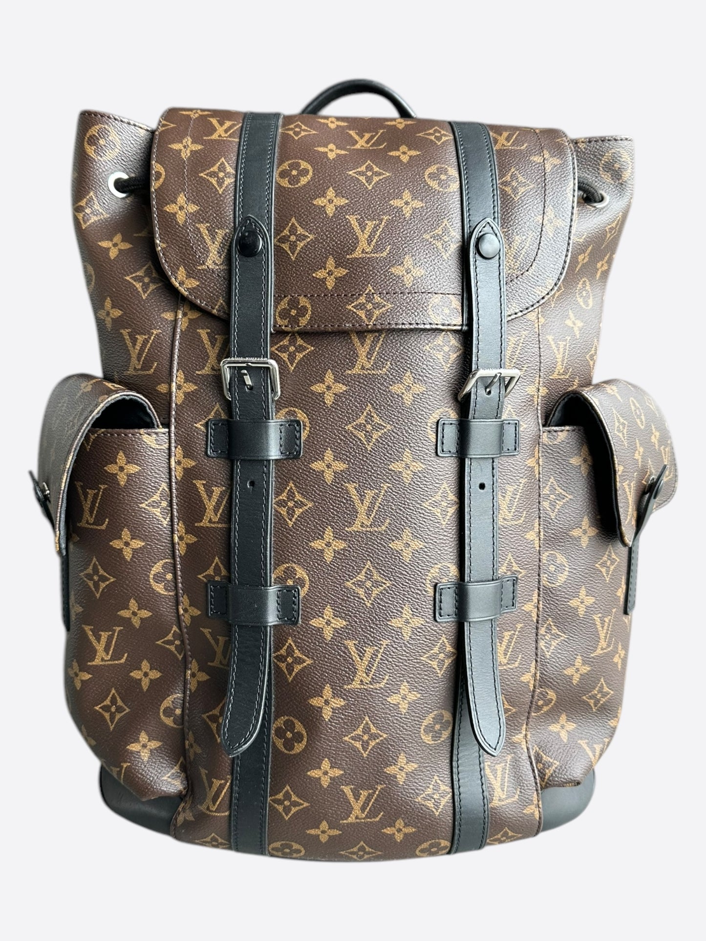 Louis Vuitton Brown Macassar Monogram Christopher Backpack